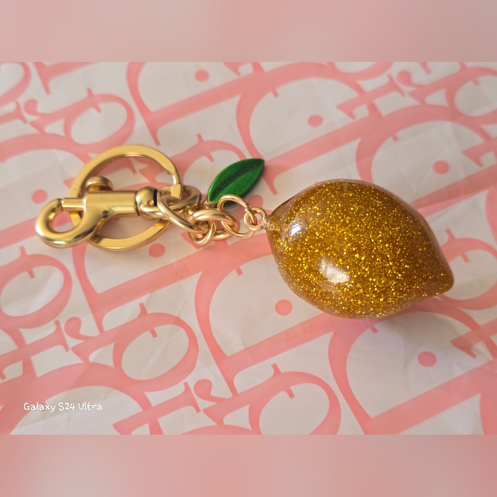 Lemon Bag Charm/ Keychain NEW - Picture 9 of 14